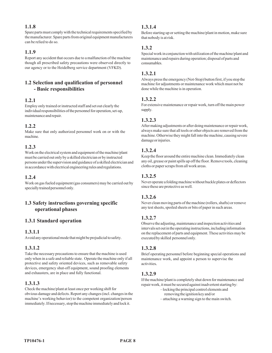 Baumfolder BAUM 26_30: Folder 1st Station Contfeed User Manual | Page 8 / 46