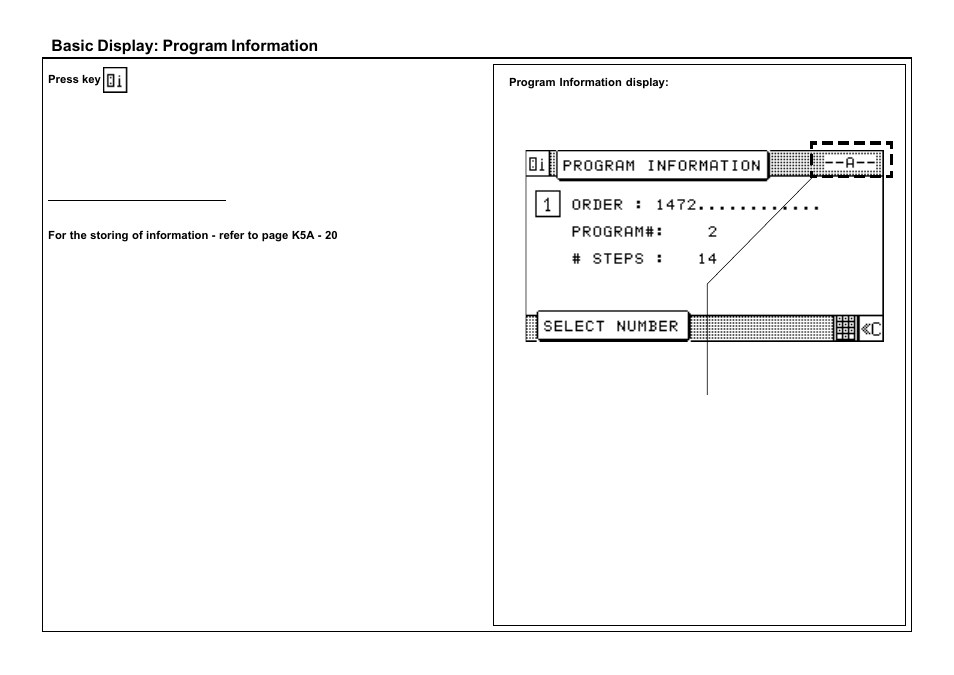 Basic display: program information | Baumfolder BaumCut 26.4 (For serials 69H1122 thru 76D1132) User Manual | Page 37 / 98