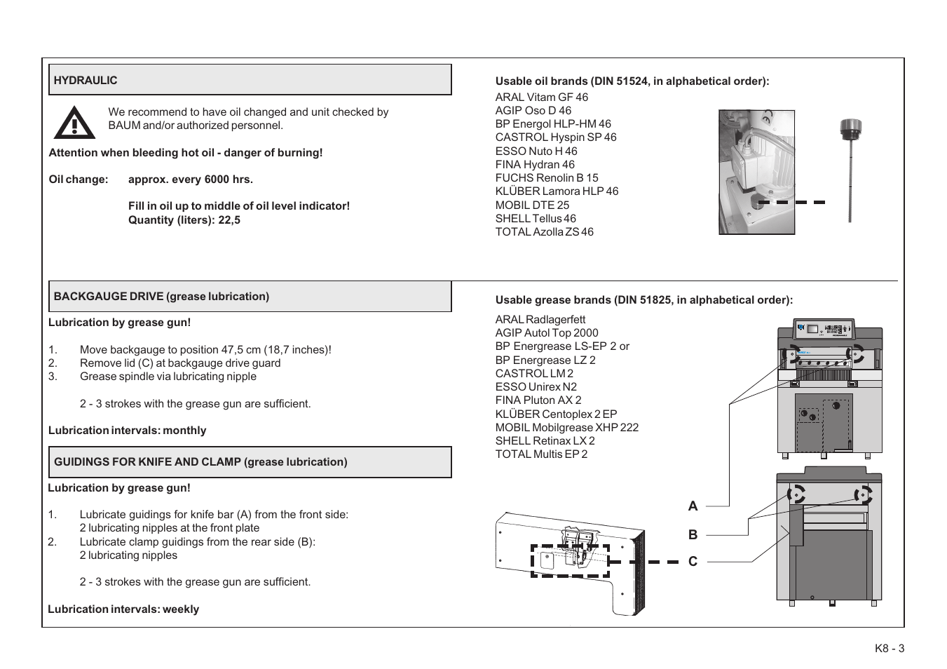 Baumfolder BaumCut 26.4 (For serials 78D1101 thru current) User Manual | Page 101 / 104