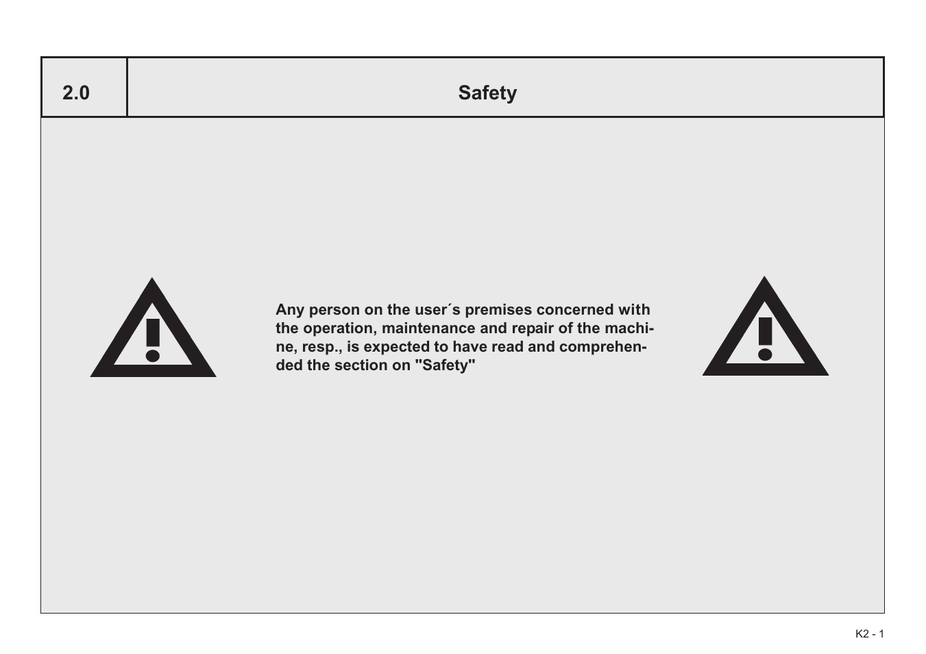 Safety | Baumfolder BaumCut 26.4 (For serials 78D1101 thru current) User Manual | Page 21 / 104