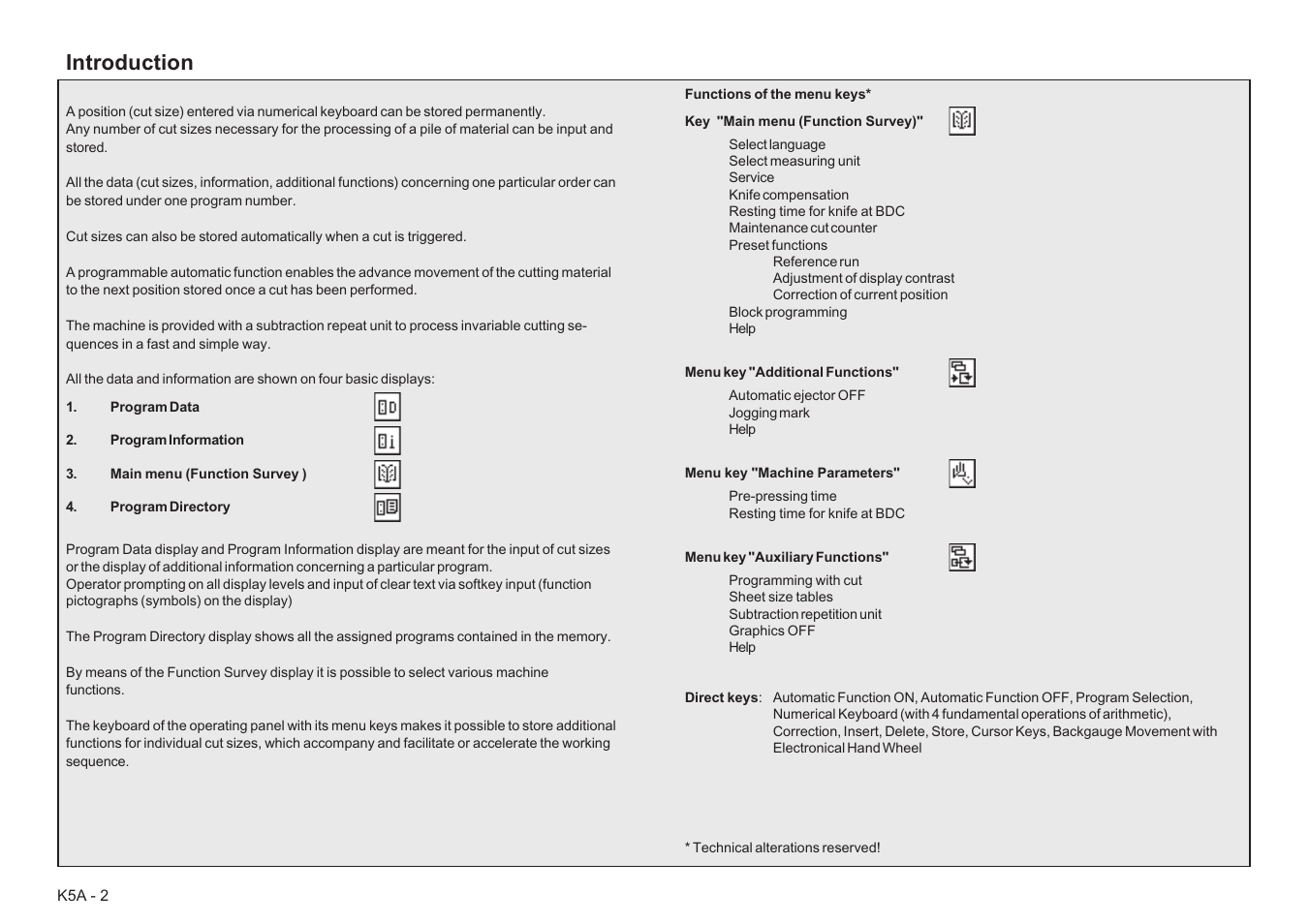 Introduction | Baumfolder BaumCut 26.4 (For serials 78D1101 thru current) User Manual | Page 36 / 104