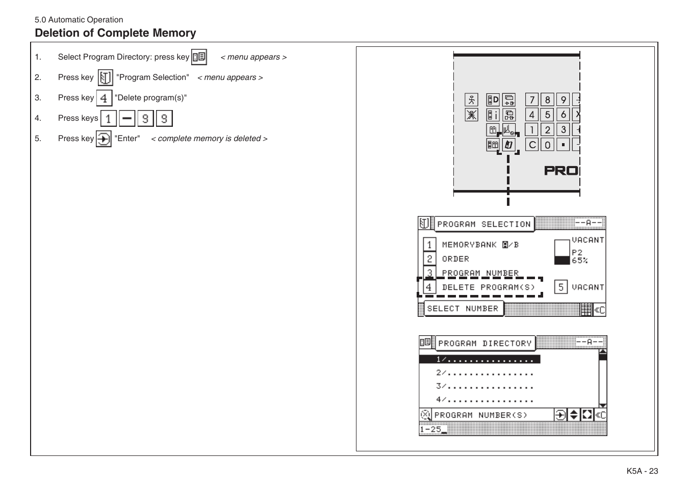 Prog programmable | Baumfolder BaumCut 31.5 (For serials 76N1101 thru 78N1000) User Manual | Page 57 / 104