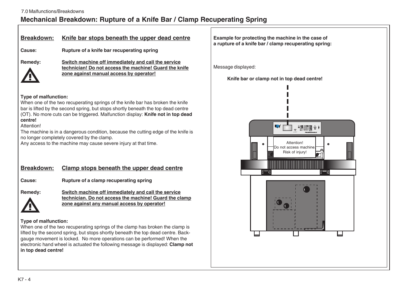 Baumfolder BaumCut 31.5 (For serials 76N1101 thru 78N1000) User Manual | Page 98 / 104