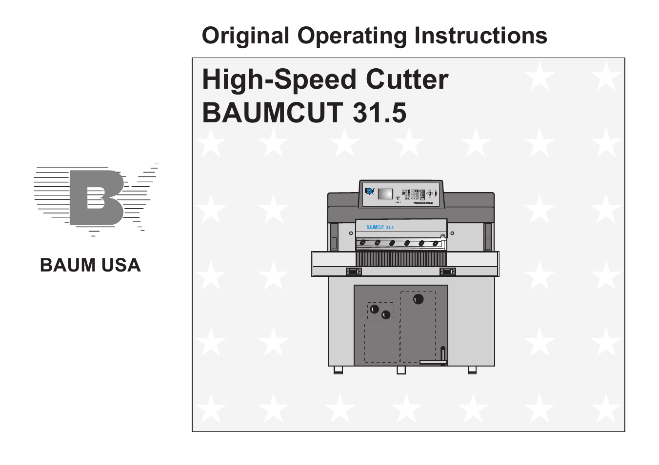 Baumfolder BaumCut 31.5 (For serials 78N1001 thru 700N100) User Manual | 104 pages