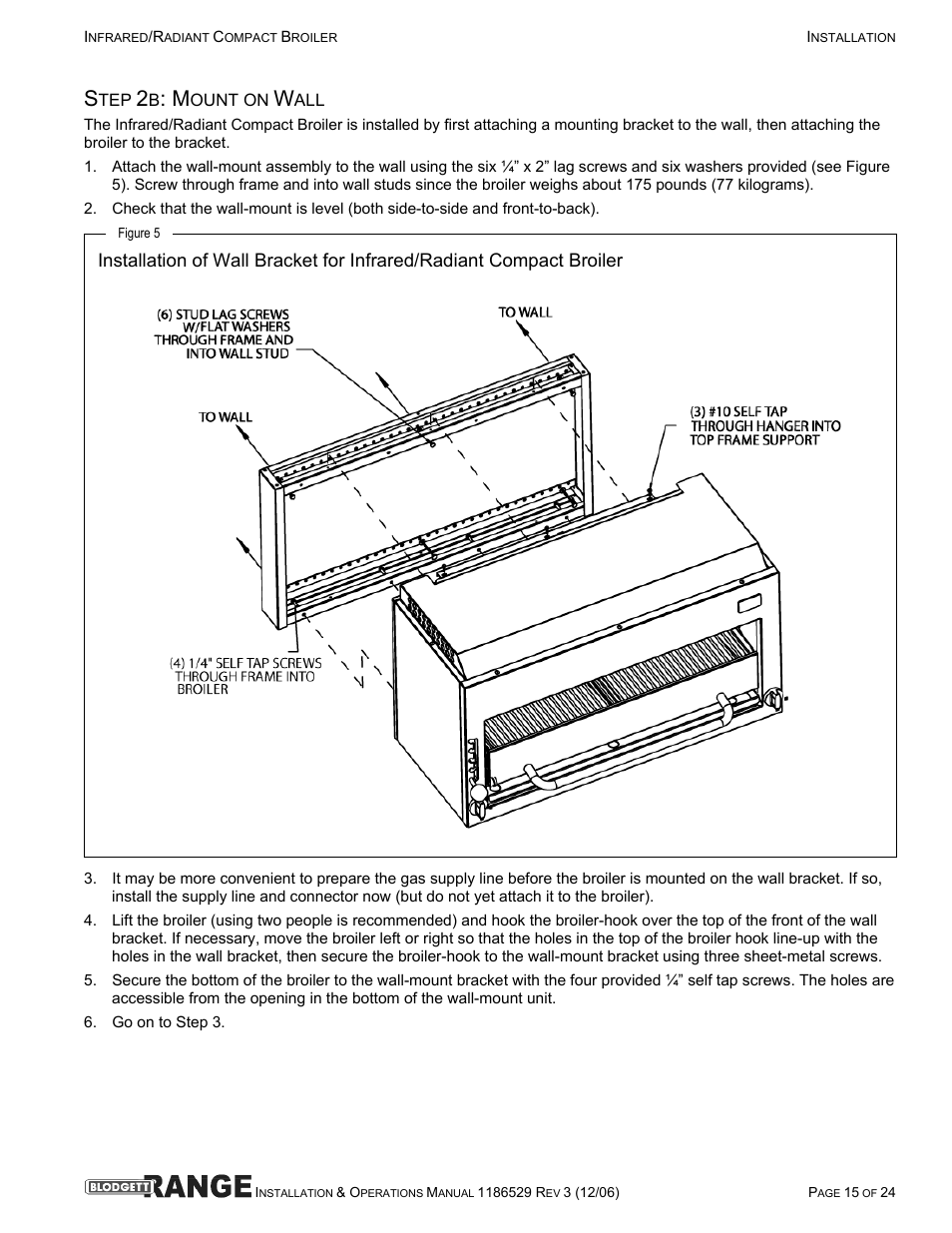 Blodgett B48-RAD User Manual | Page 15 / 24