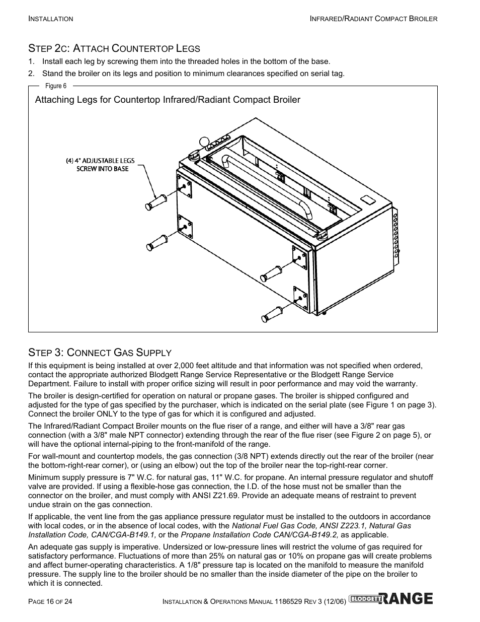 Blodgett B48-RAD User Manual | Page 16 / 24