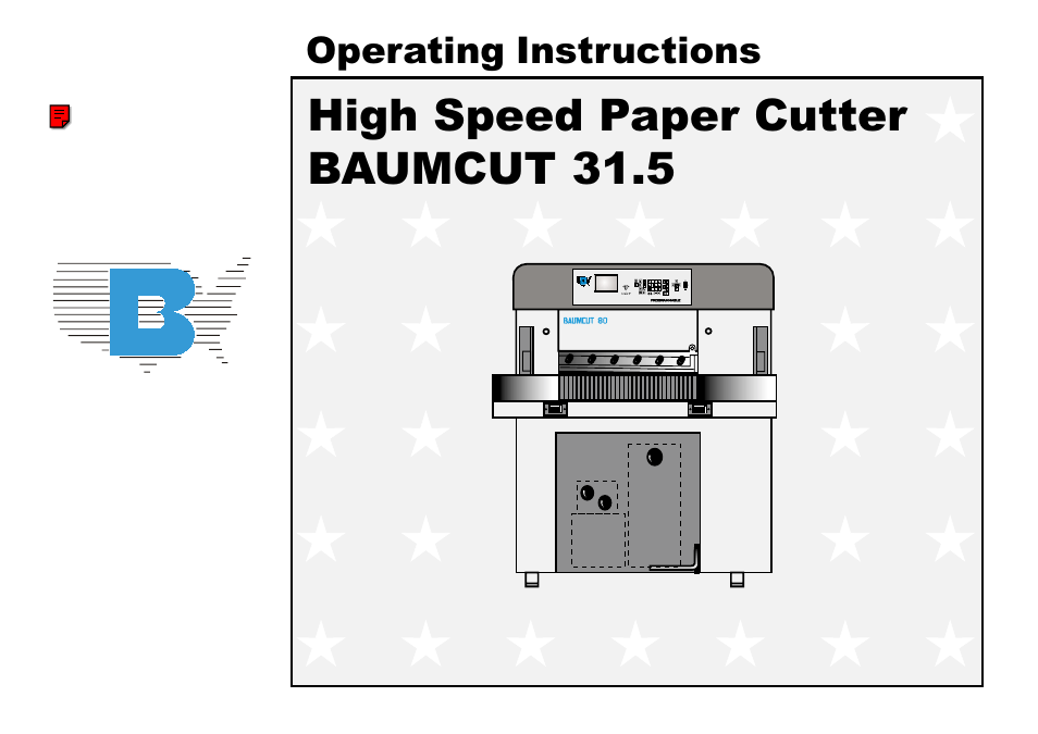 Baumfolder BaumCut 31.5 (For serials 700N101 thru current) User Manual | 98 pages