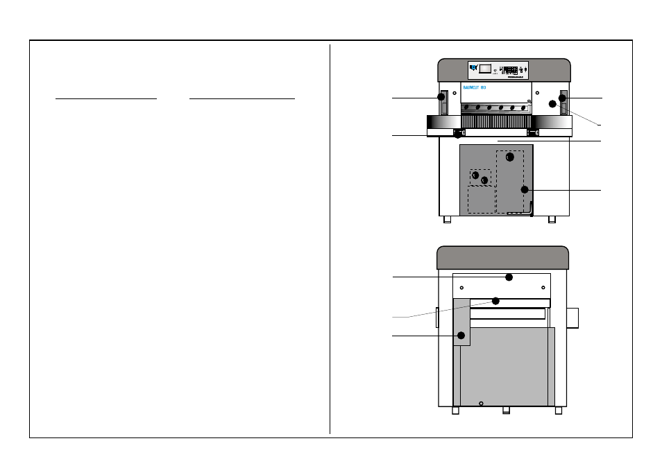 Safety relevant machine elements | Baumfolder BaumCut 31.5 (For serials 700N101 thru current) User Manual | Page 15 / 98