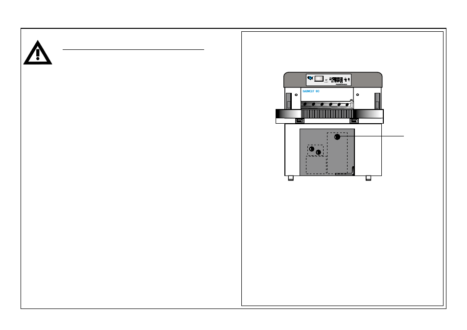 Switching machine on, Turning machine off | Baumfolder BaumCut 31.5 (For serials 700N101 thru current) User Manual | Page 24 / 98