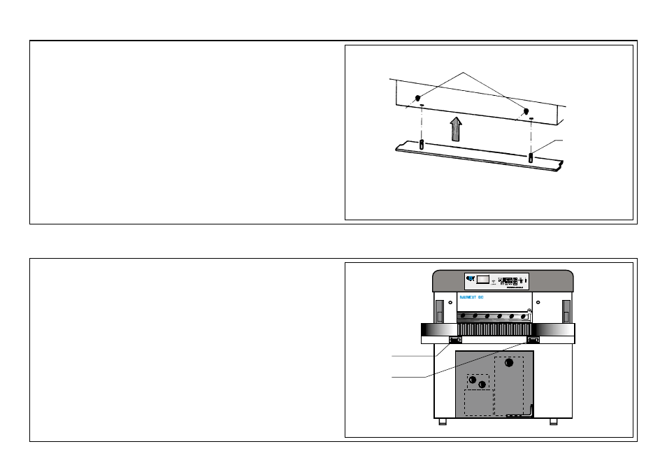 Clamping with false clamp plate | Baumfolder BaumCut 31.5 (For serials 700N101 thru current) User Manual | Page 32 / 98
