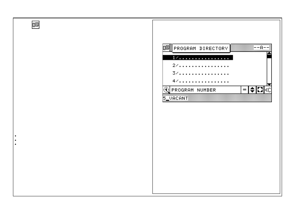 Basic display: program directory | Baumfolder BaumCut 31.5 (For serials 700N101 thru current) User Manual | Page 38 / 98