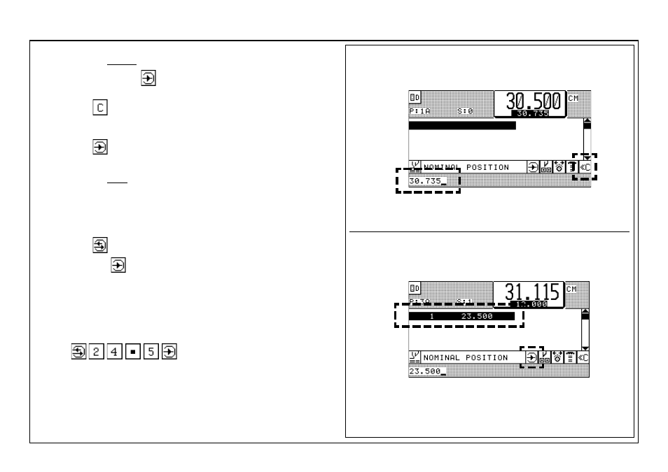 Correction of an input error | Baumfolder BaumCut 31.5 (For serials 700N101 thru current) User Manual | Page 49 / 98