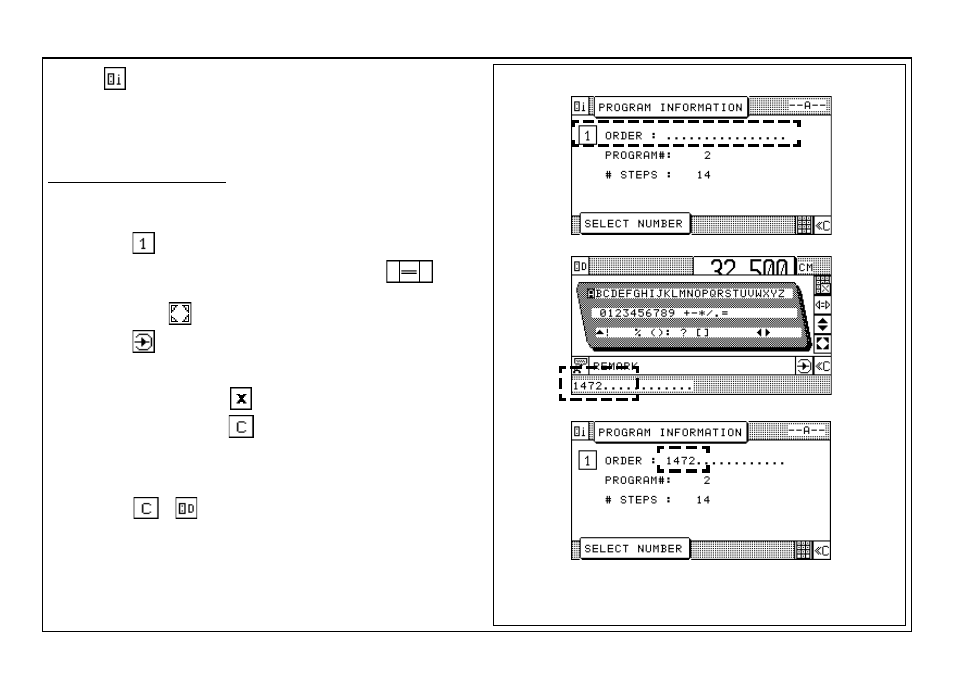 Storing of program informations | Baumfolder BaumCut 31.5 (For serials 700N101 thru current) User Manual | Page 52 / 98