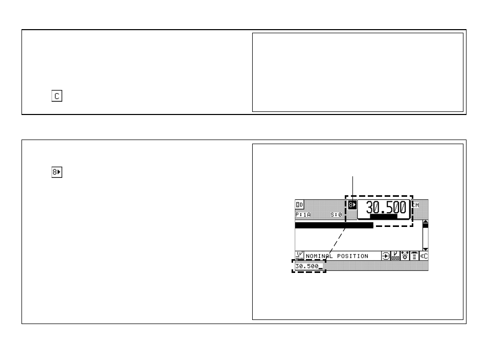 Negative sign, Using backgauge position of calculations | Baumfolder BaumCut 31.5 (For serials 700N101 thru current) User Manual | Page 58 / 98