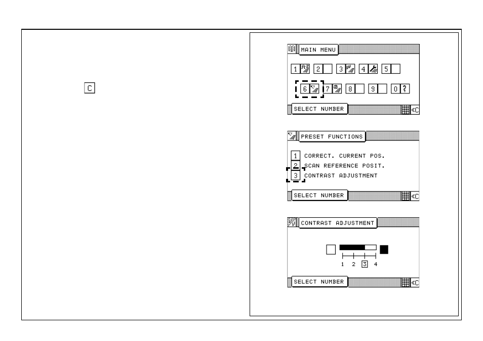 Adjustment of display contrast | Baumfolder BaumCut 31.5 (For serials 700N101 thru current) User Manual | Page 67 / 98