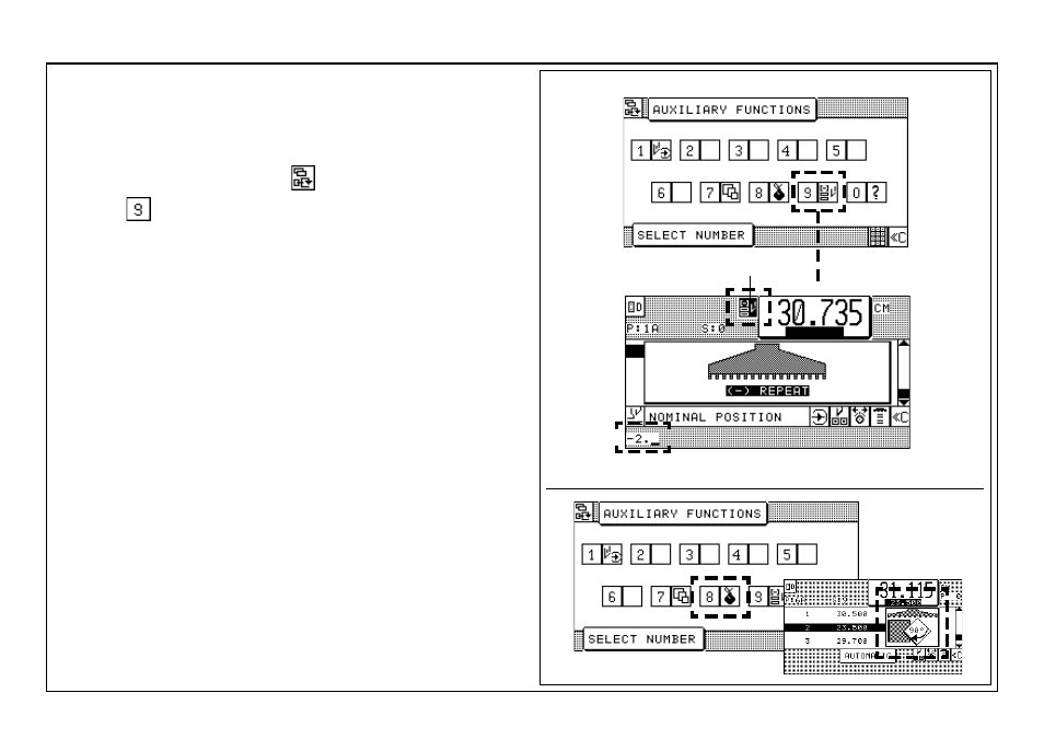 Subtraction repetition unit, Graphics off | Baumfolder BaumCut 31.5 (For serials 700N101 thru current) User Manual | Page 81 / 98