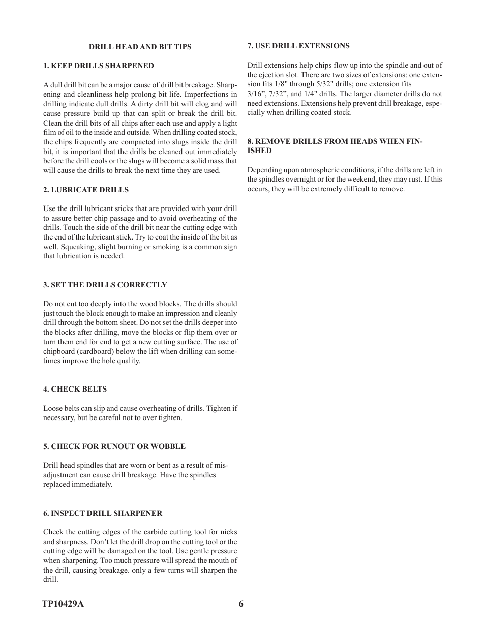 Baumfolder D3 Drill (from late 2003 thru mid 2004) User Manual | Page 6 / 9