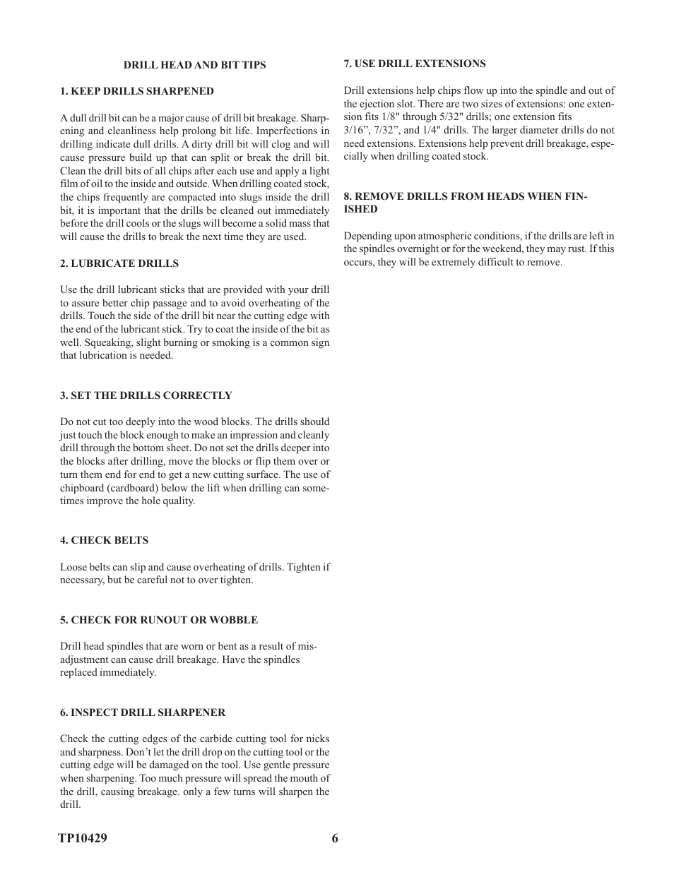 Baumfolder D3 Drill (up to mid 2003) User Manual | Page 6 / 9