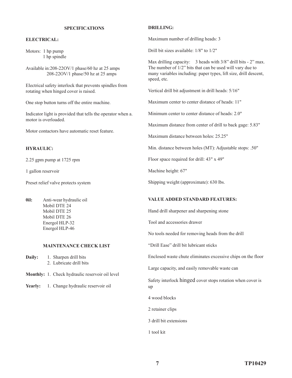 Baumfolder D3 Drill (up to mid 2003) User Manual | Page 7 / 9