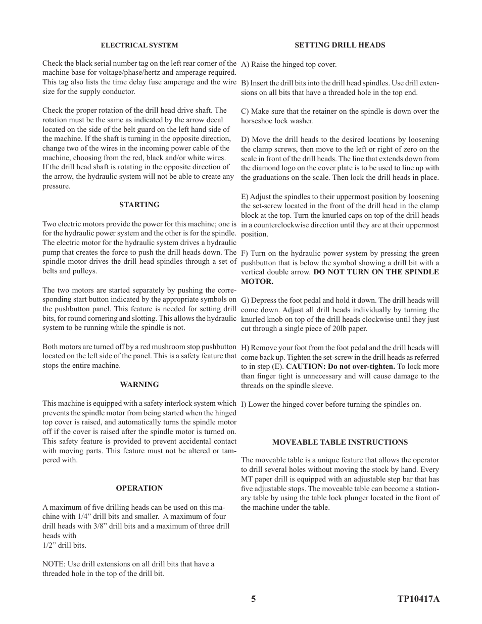 Baumfolder D5 Drill (from mid 2006 thru end 2006) User Manual | Page 5 / 11