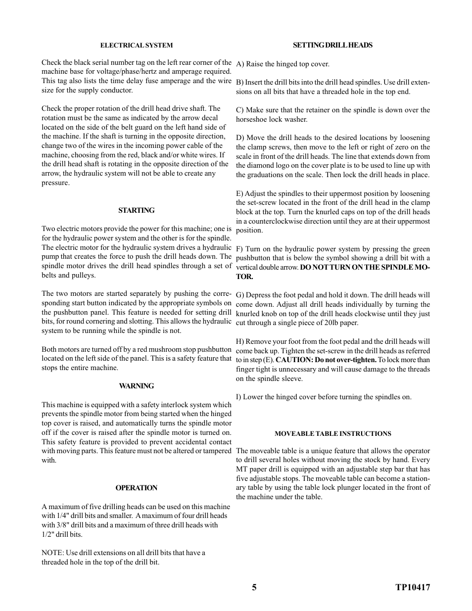 Baumfolder D5 Drill (from 2003 thru mid 2006) User Manual | Page 5 / 11