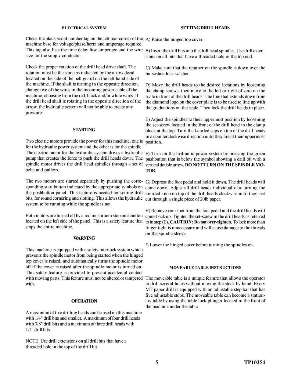 Baumfolder ND5 Drill (from 2000 thru 2002) User Manual | Page 5 / 11