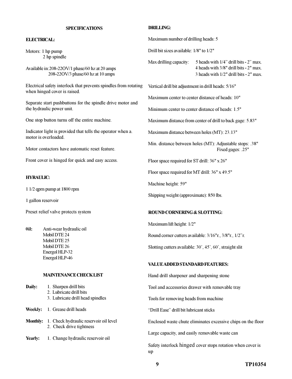 Baumfolder ND5 Drill (from 2000 thru 2002) User Manual | Page 9 / 11