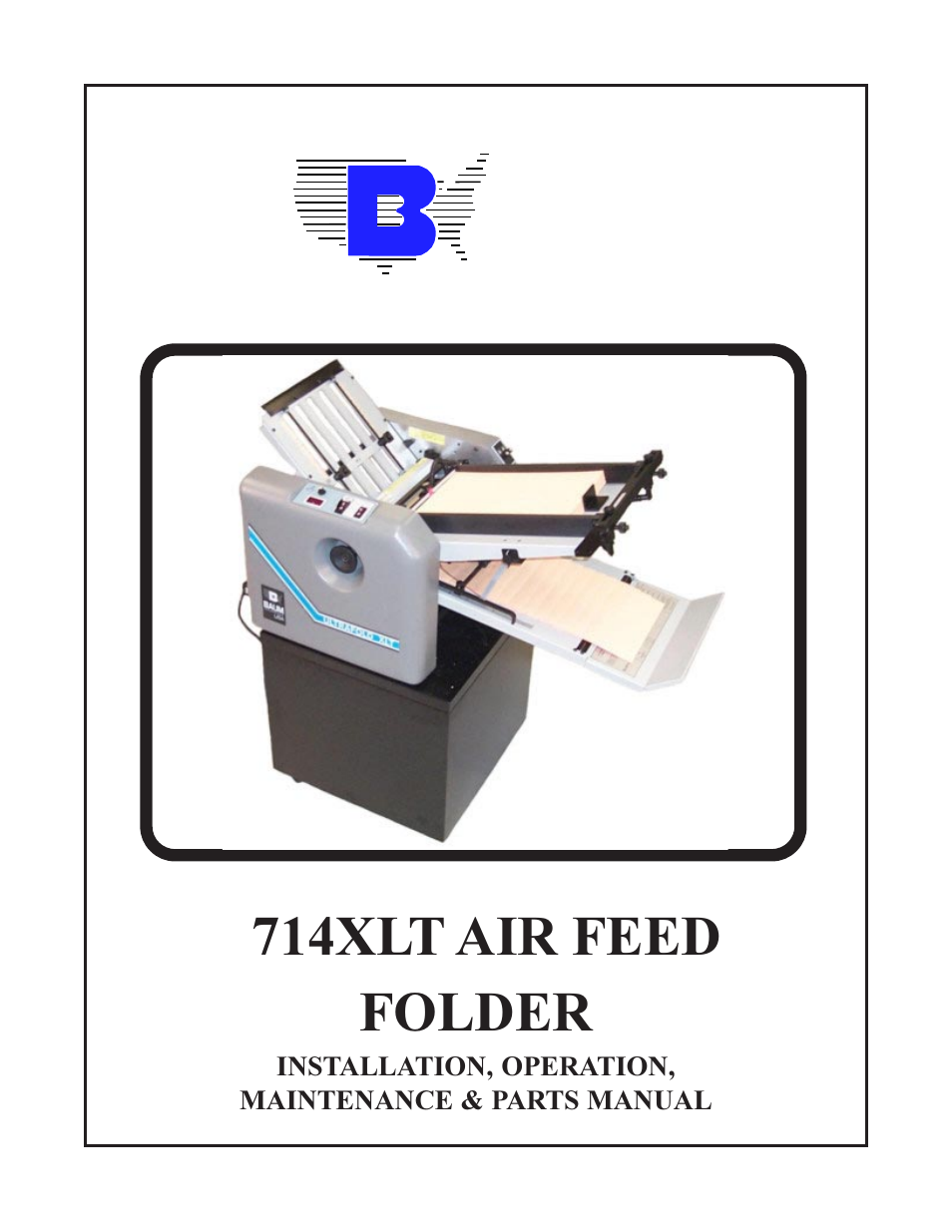 Baumfolder 714XLT: Air-Operations Manual (from 2001 thru 2005) User Manual | 13 pages