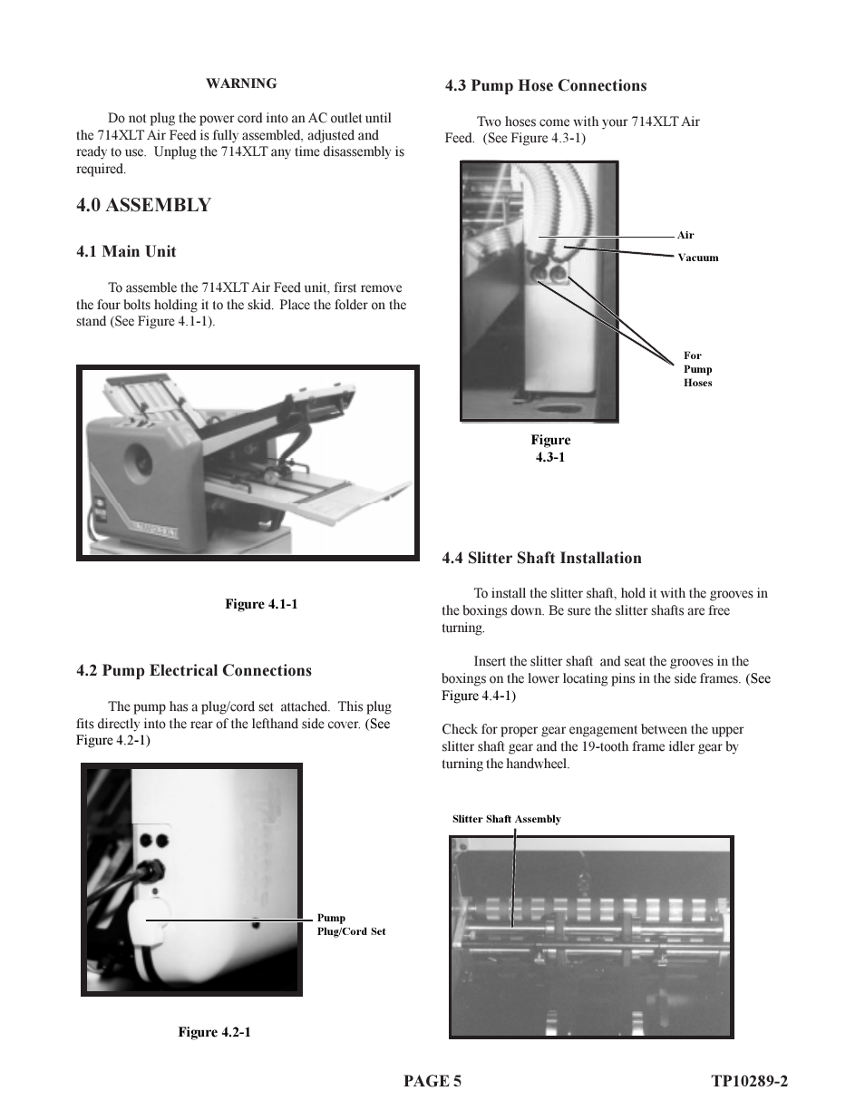 0 assembly | Baumfolder 714XLT: Air-Operations Manual (from 2001 thru 2005) User Manual | Page 5 / 13