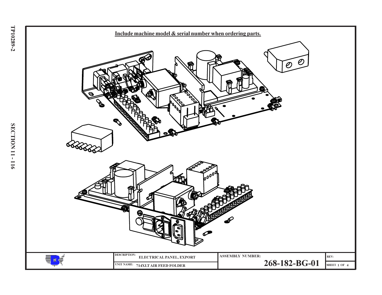 Baumfolder 714XLT: Parts Manual User Manual | Page 116 / 134