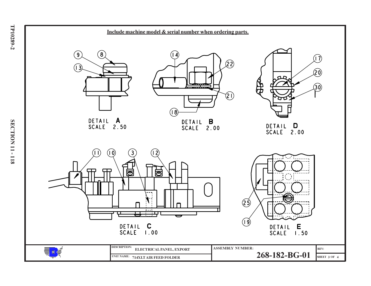 Baumfolder 714XLT: Parts Manual User Manual | Page 118 / 134