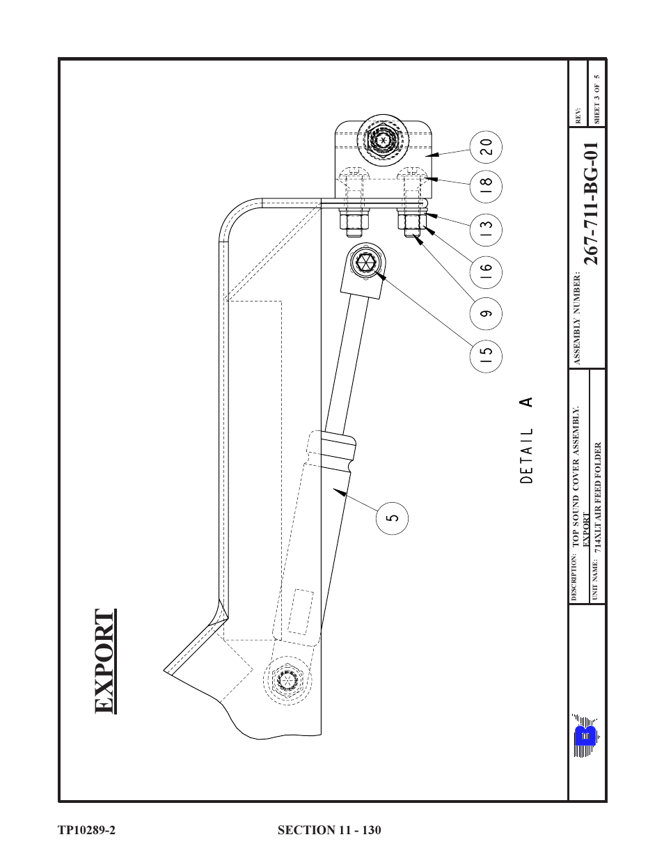 Expor t | Baumfolder 714XLT: Parts Manual User Manual | Page 130 / 134