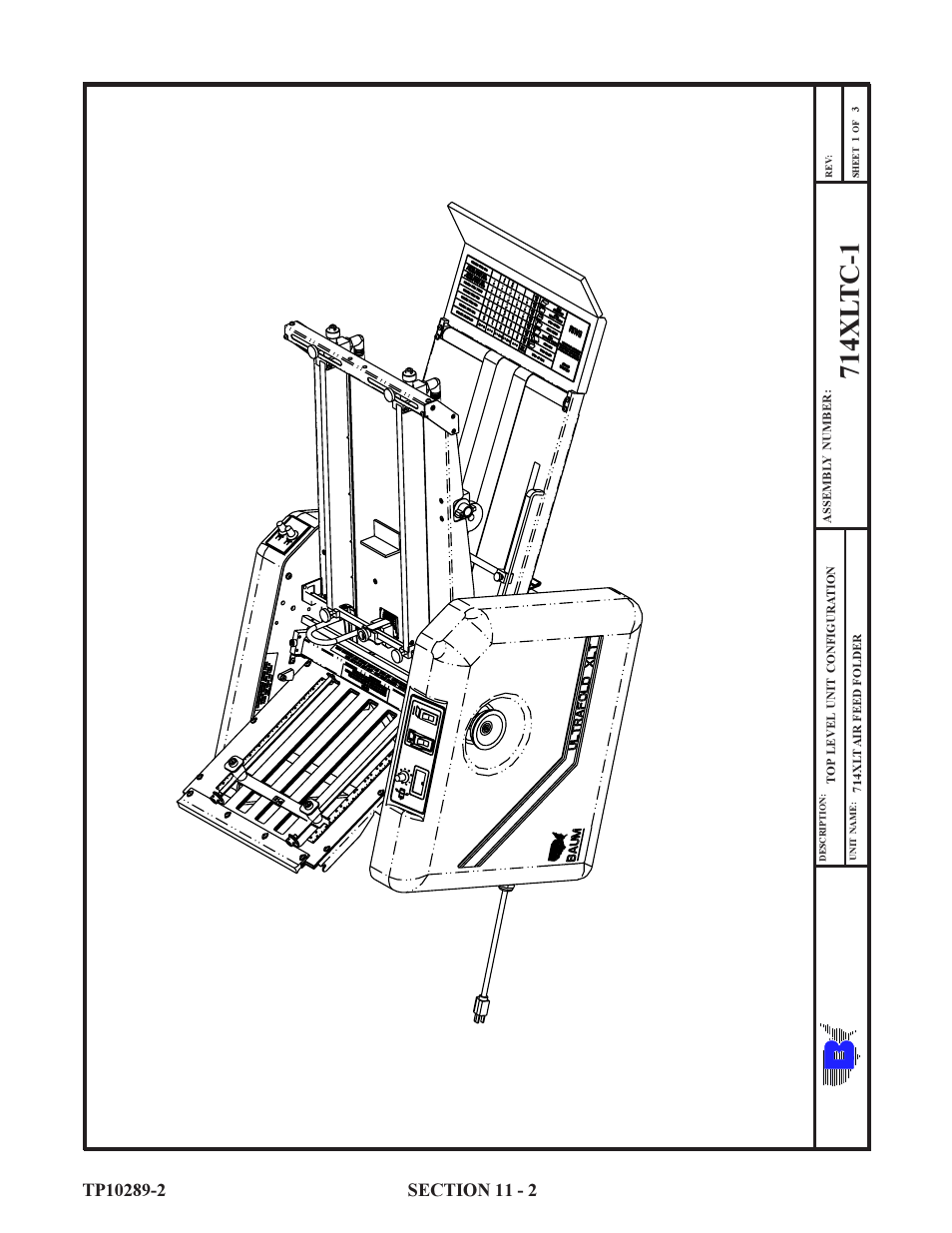 714xl tc-1 | Baumfolder 714XLT: Parts Manual User Manual | Page 2 / 134