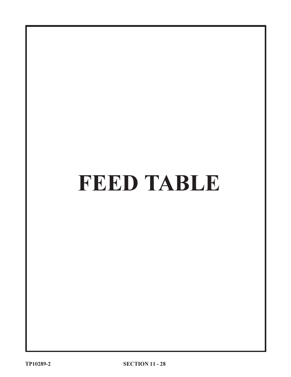 Feed table | Baumfolder 714XLT: Parts Manual User Manual | Page 28 / 134