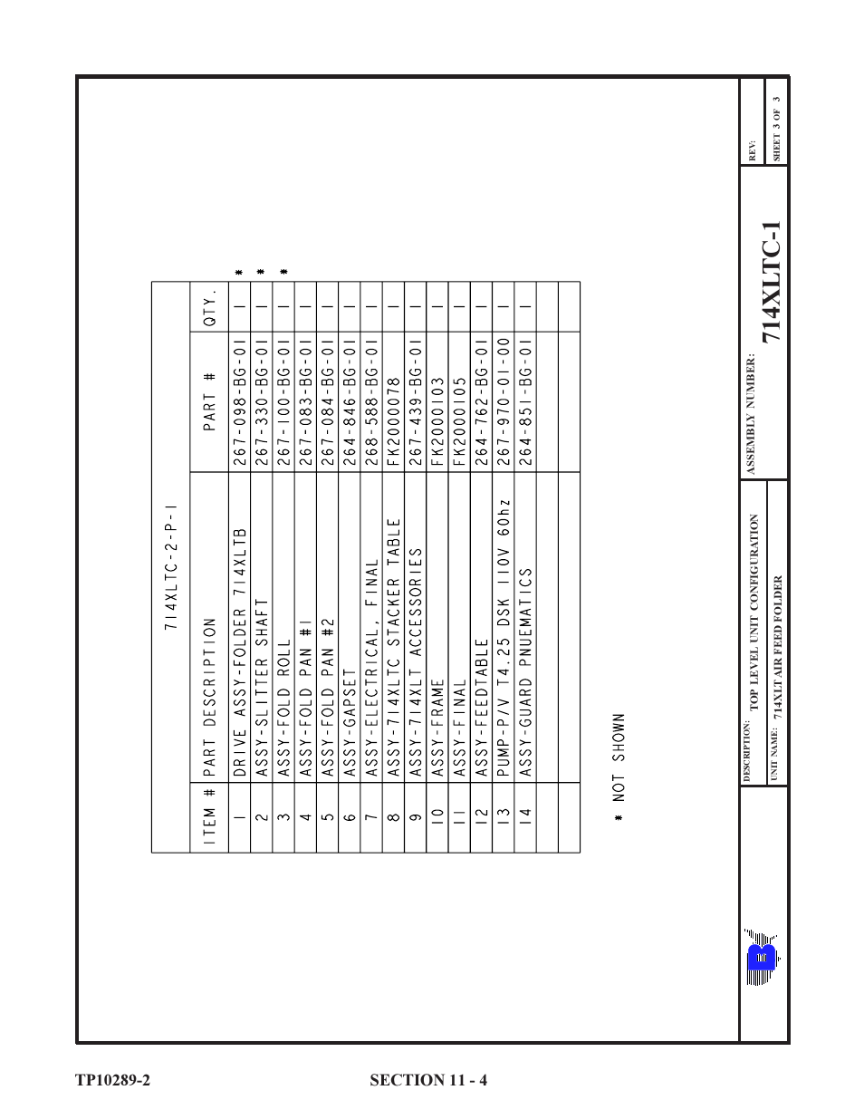 714xl tc-1 | Baumfolder 714XLT: Parts Manual User Manual | Page 4 / 134
