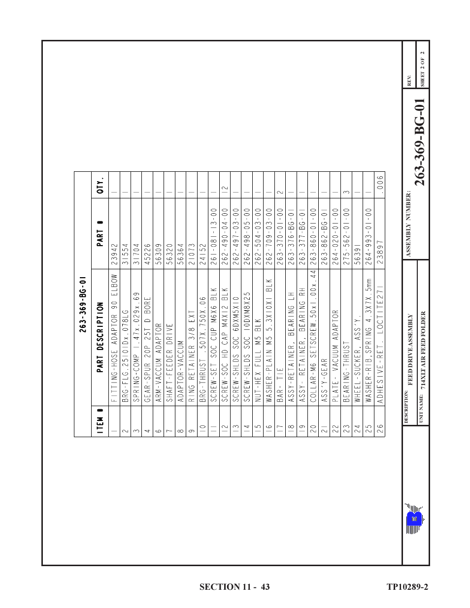 Baumfolder 714XLT: Parts Manual User Manual | Page 43 / 134
