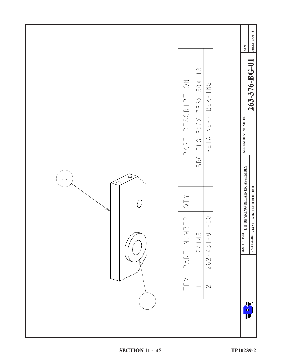 Baumfolder 714XLT: Parts Manual User Manual | Page 45 / 134