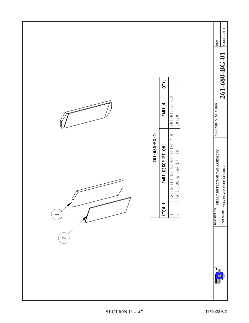 Baumfolder 714XLT: Parts Manual User Manual | Page 47 / 134