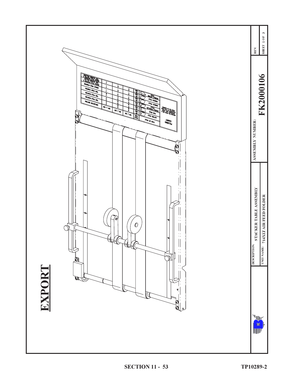 Expor t | Baumfolder 714XLT: Parts Manual User Manual | Page 53 / 134