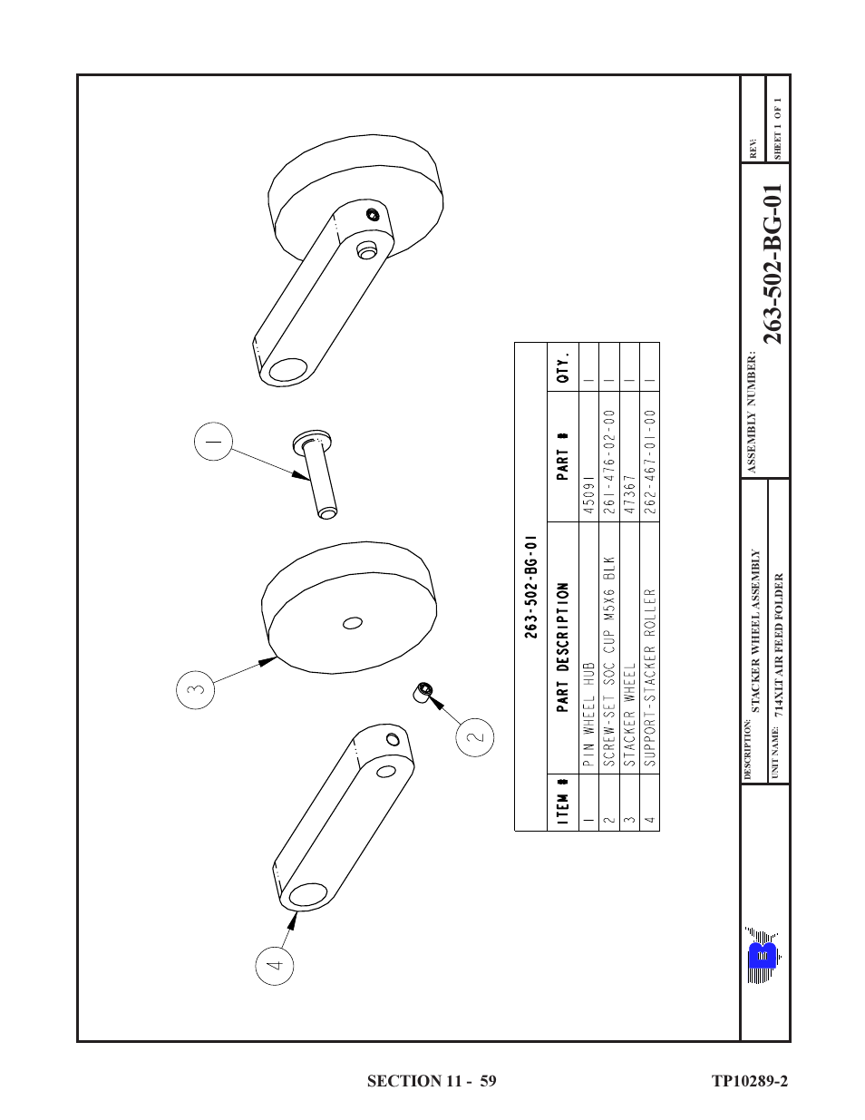 Baumfolder 714XLT: Parts Manual User Manual | Page 59 / 134