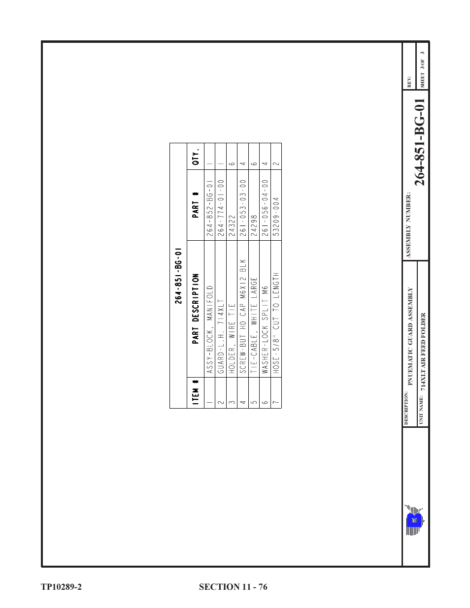 Baumfolder 714XLT: Parts Manual User Manual | Page 76 / 134