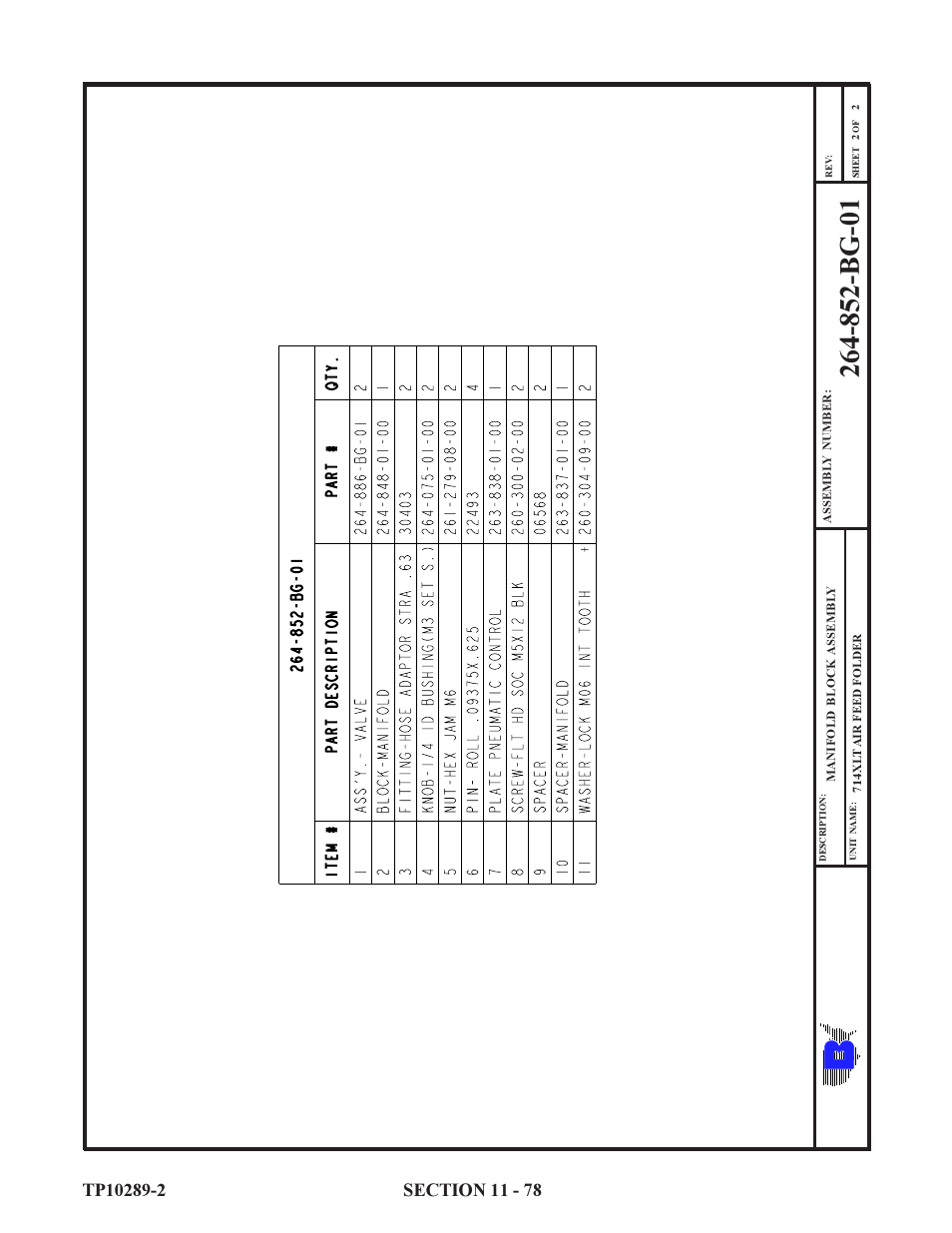 Baumfolder 714XLT: Parts Manual User Manual | Page 78 / 134