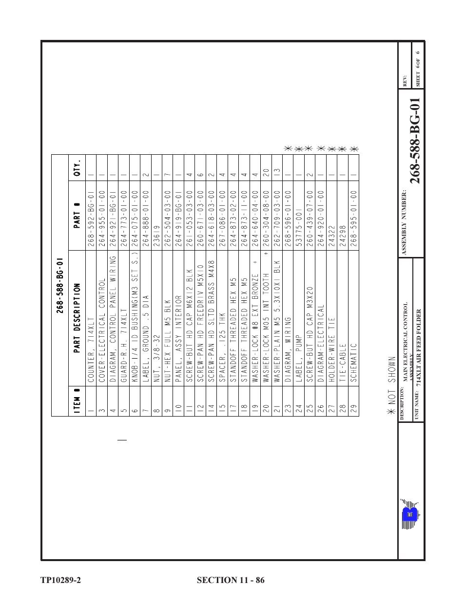 Baumfolder 714XLT: Parts Manual User Manual | Page 86 / 134