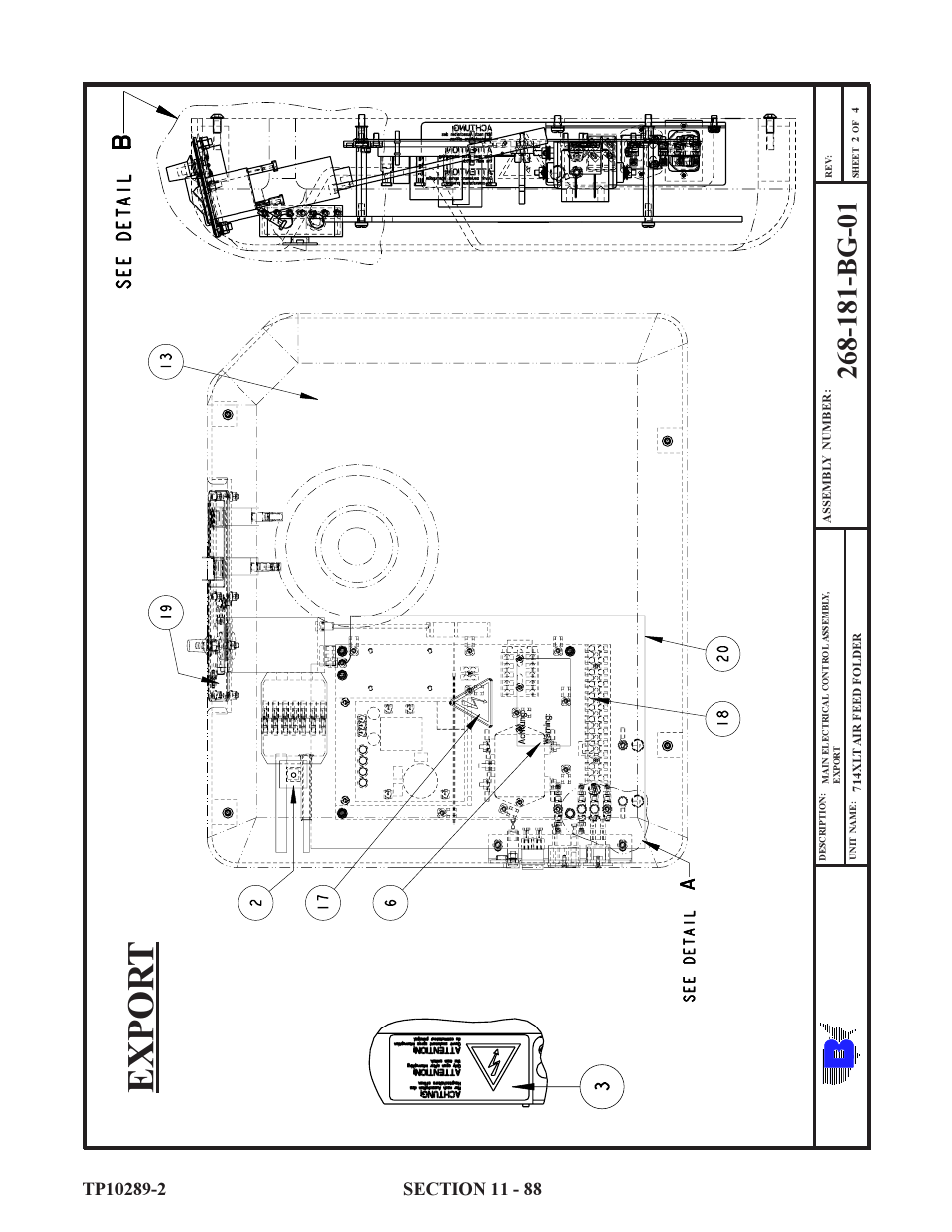 Expor t | Baumfolder 714XLT: Parts Manual User Manual | Page 88 / 134