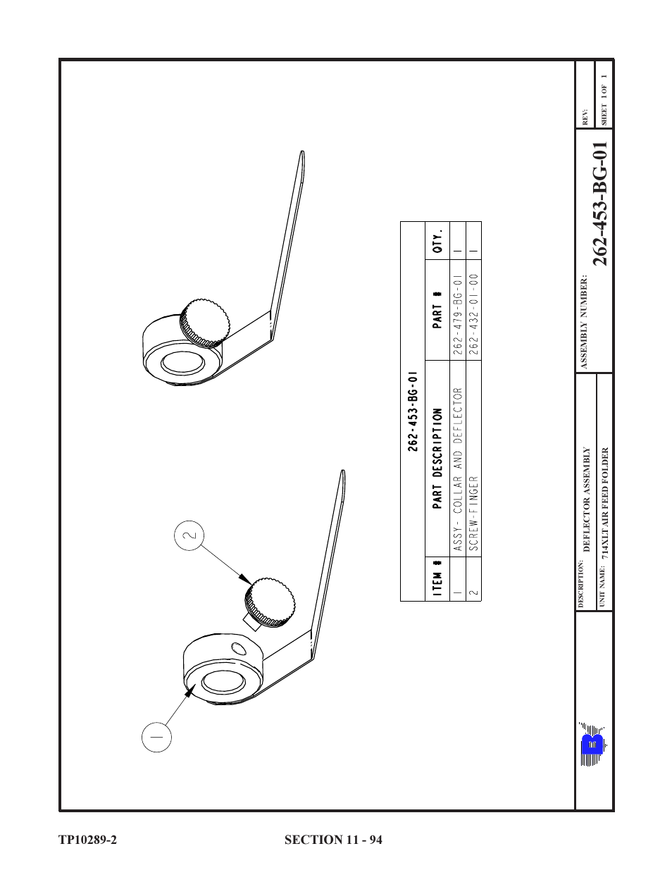 Baumfolder 714XLT: Parts Manual User Manual | Page 94 / 134