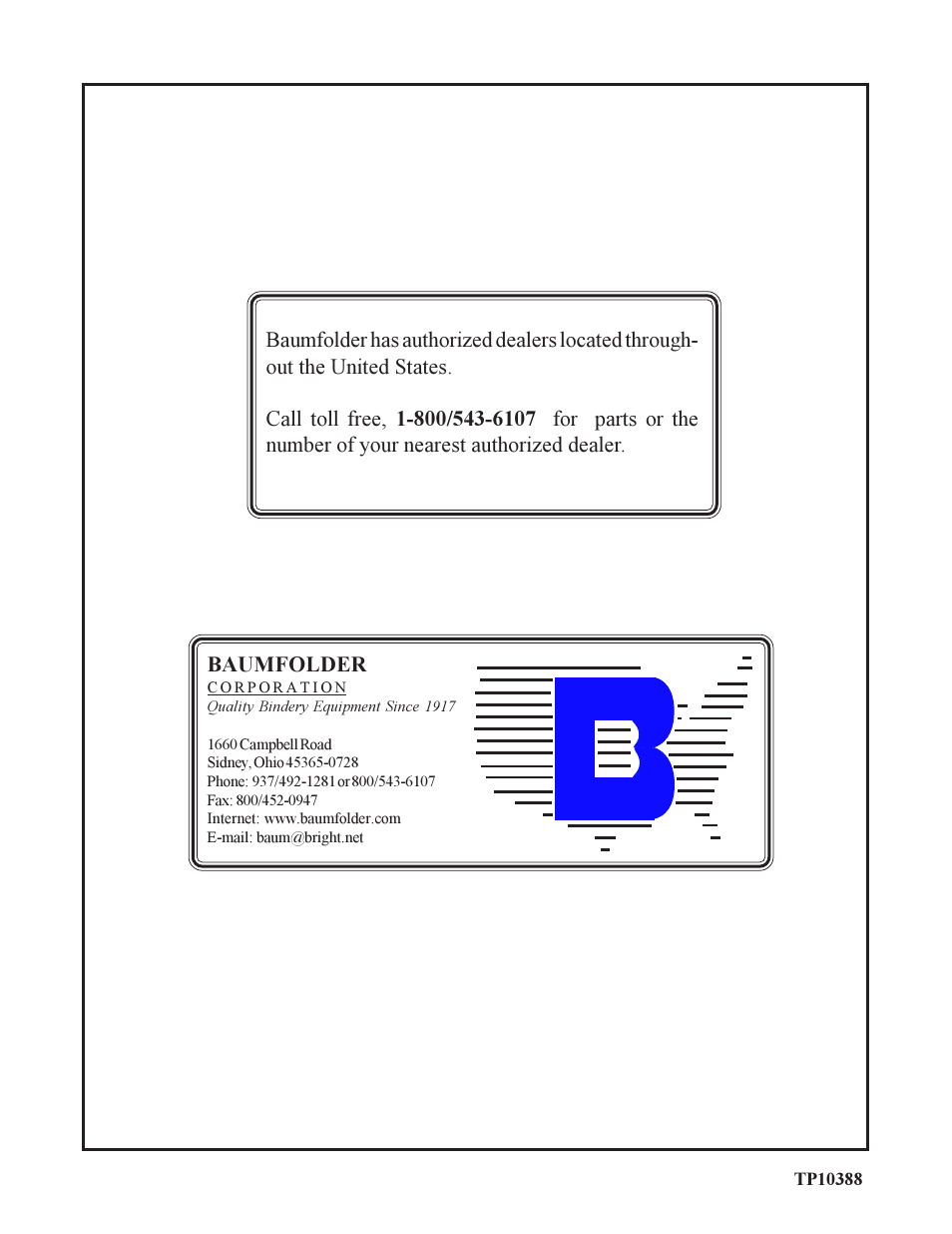 Baumfolder 714XLT: Thrufold-Cross Carrier idler pulley assy Manual User Manual | Page 7 / 7