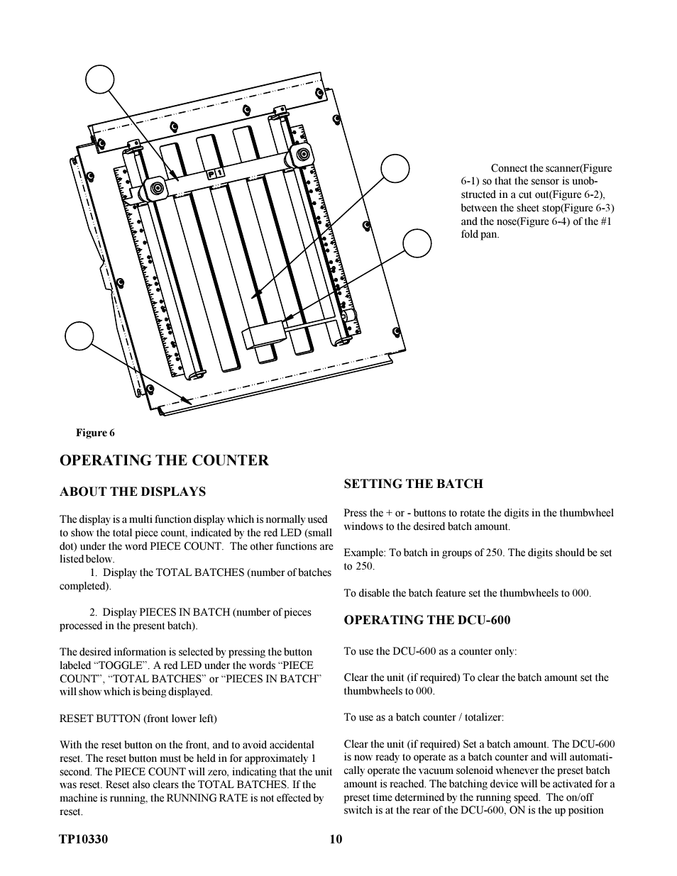 Operating the counter | Baumfolder 714XLT: Sound Cvr Manual User Manual | Page 10 / 16