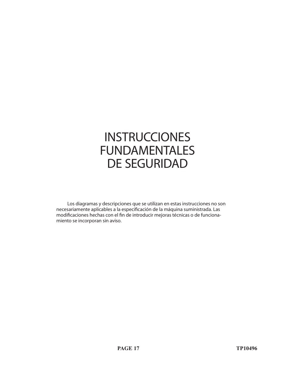Instrucciones fundamentales de seguridad | Baumfolder Flexifold: Pile Folder (in 2004) User Manual | Page 17 / 41