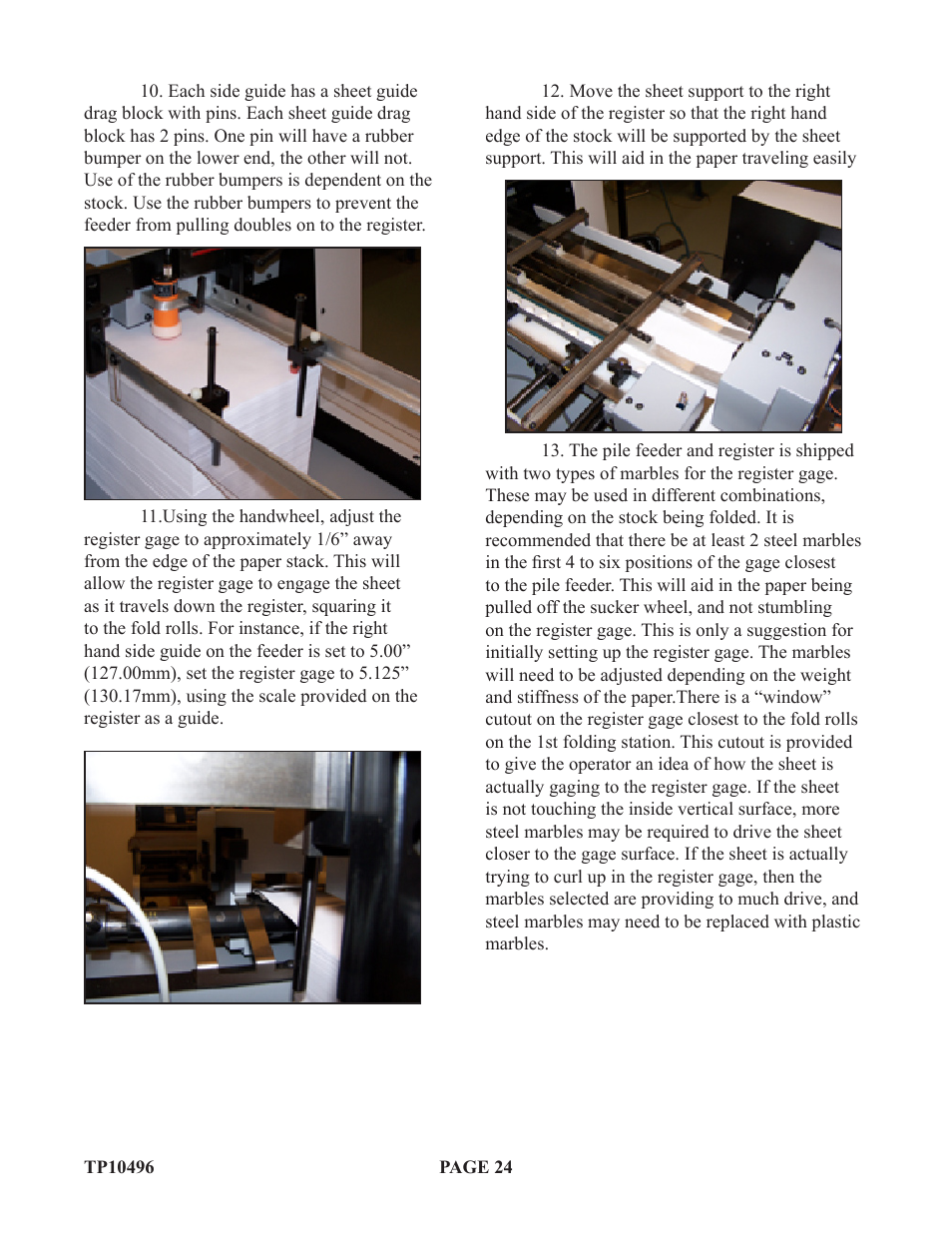 Baumfolder Flexifold: Pile Folder (in 2004) User Manual | Page 24 / 41