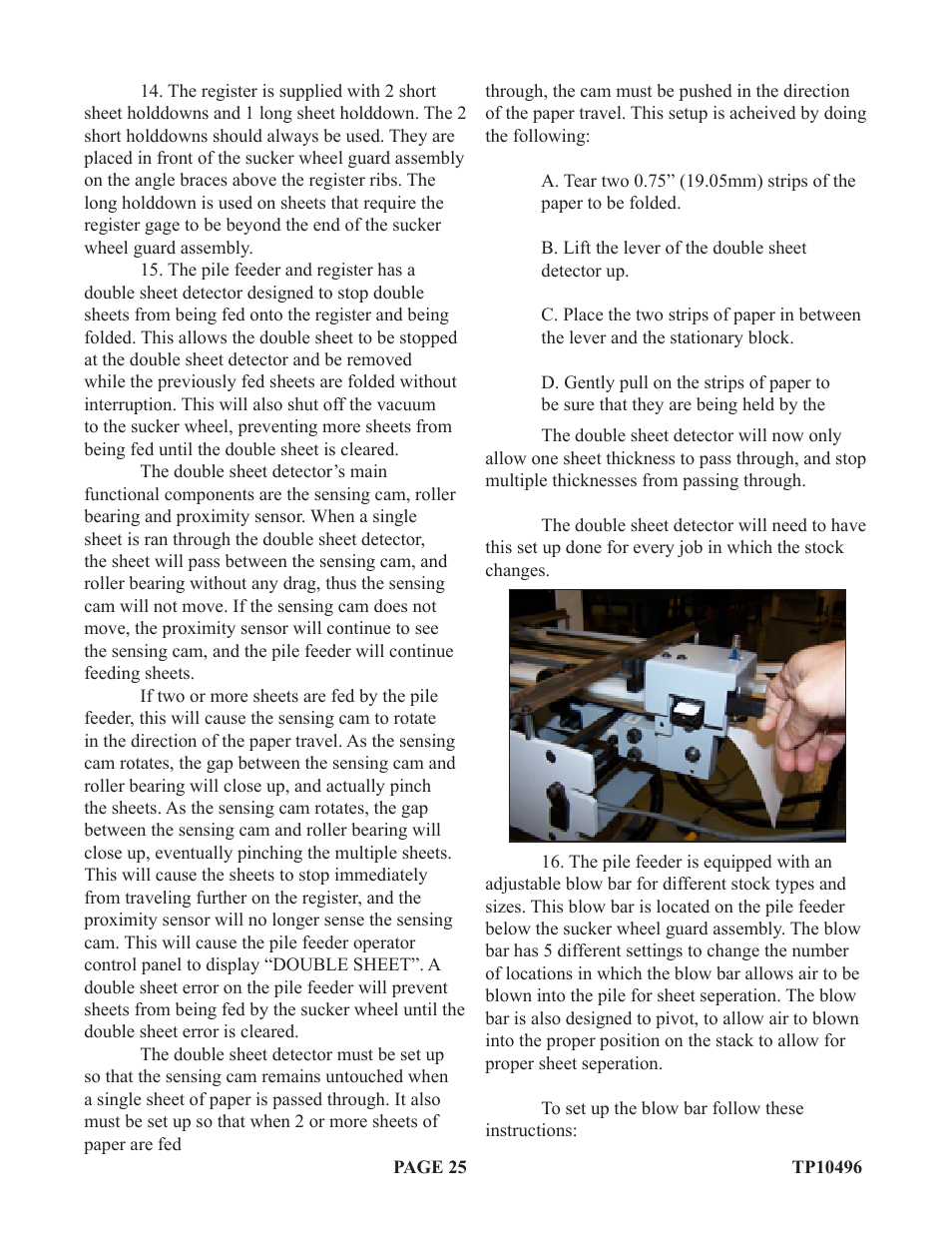 Baumfolder Flexifold: Pile Folder (in 2004) User Manual | Page 25 / 41